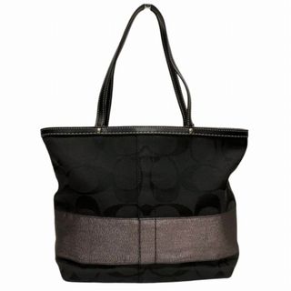コーチ(COACH)のコーチ COACH シグネチャー 10124 キャンバス バッグ トートバッグ ショルダーバッグ レディース 送料無料 【中古】【あす楽】(トートバッグ)