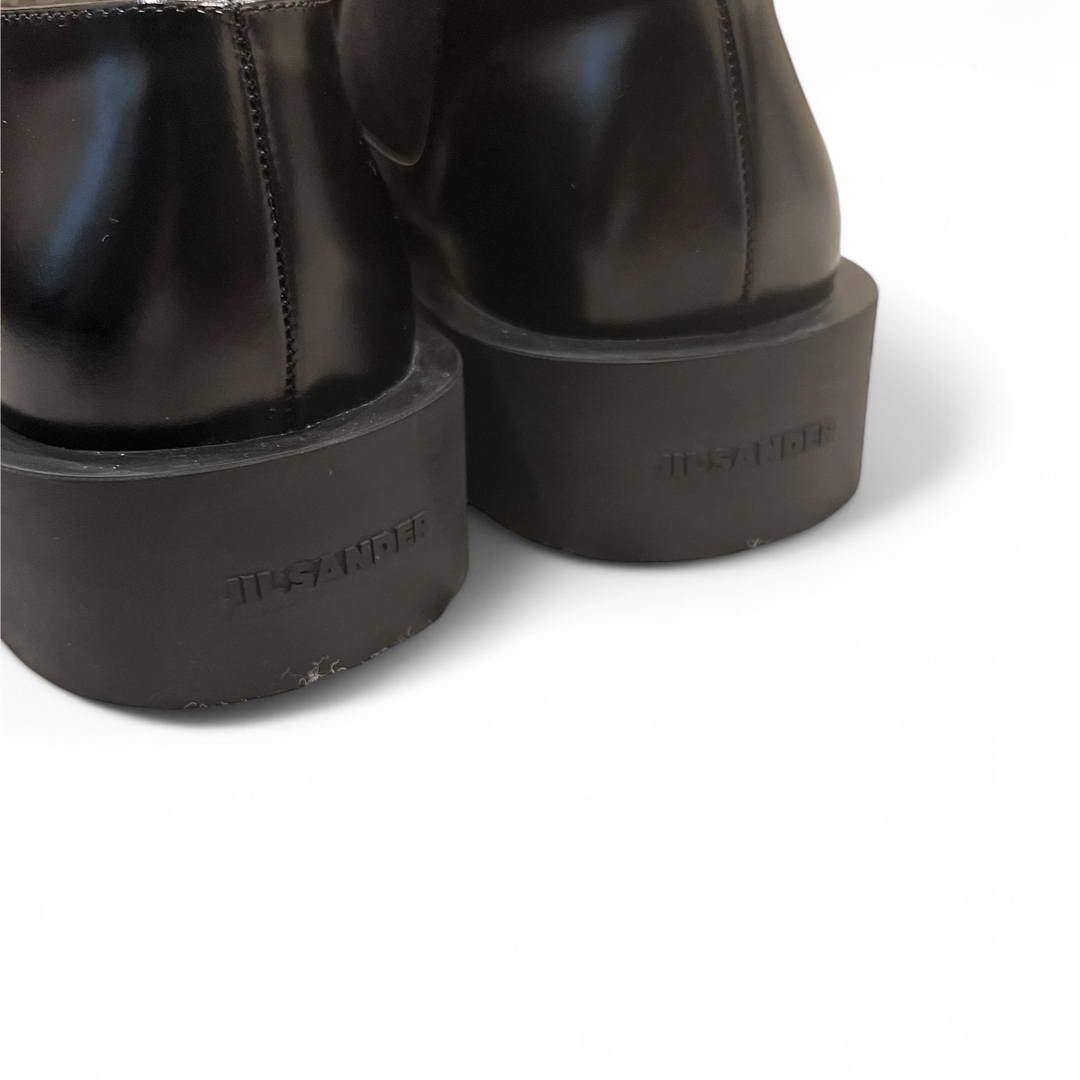 JIL SANDER - JIL SANDER レースアップ サイドゴア レザー JIL SANDER - JIL SANDER レースアップ サイドゴア レザー