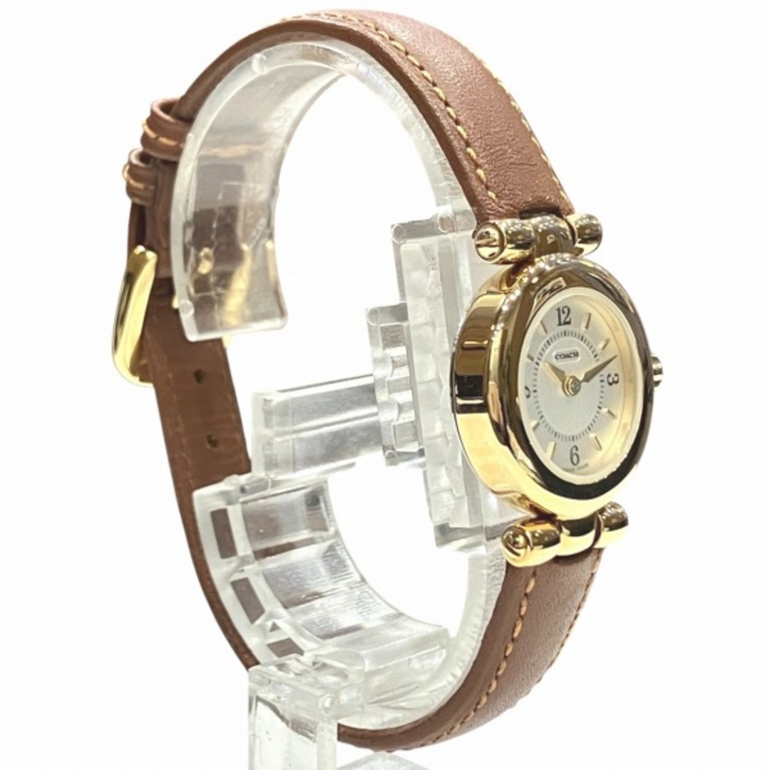 COACH - コーチ COACH W006 クォーツ SS レザー ゴールド 時計 COACH - コーチ COACH W006 クォーツ SS レザー ゴールド 時計