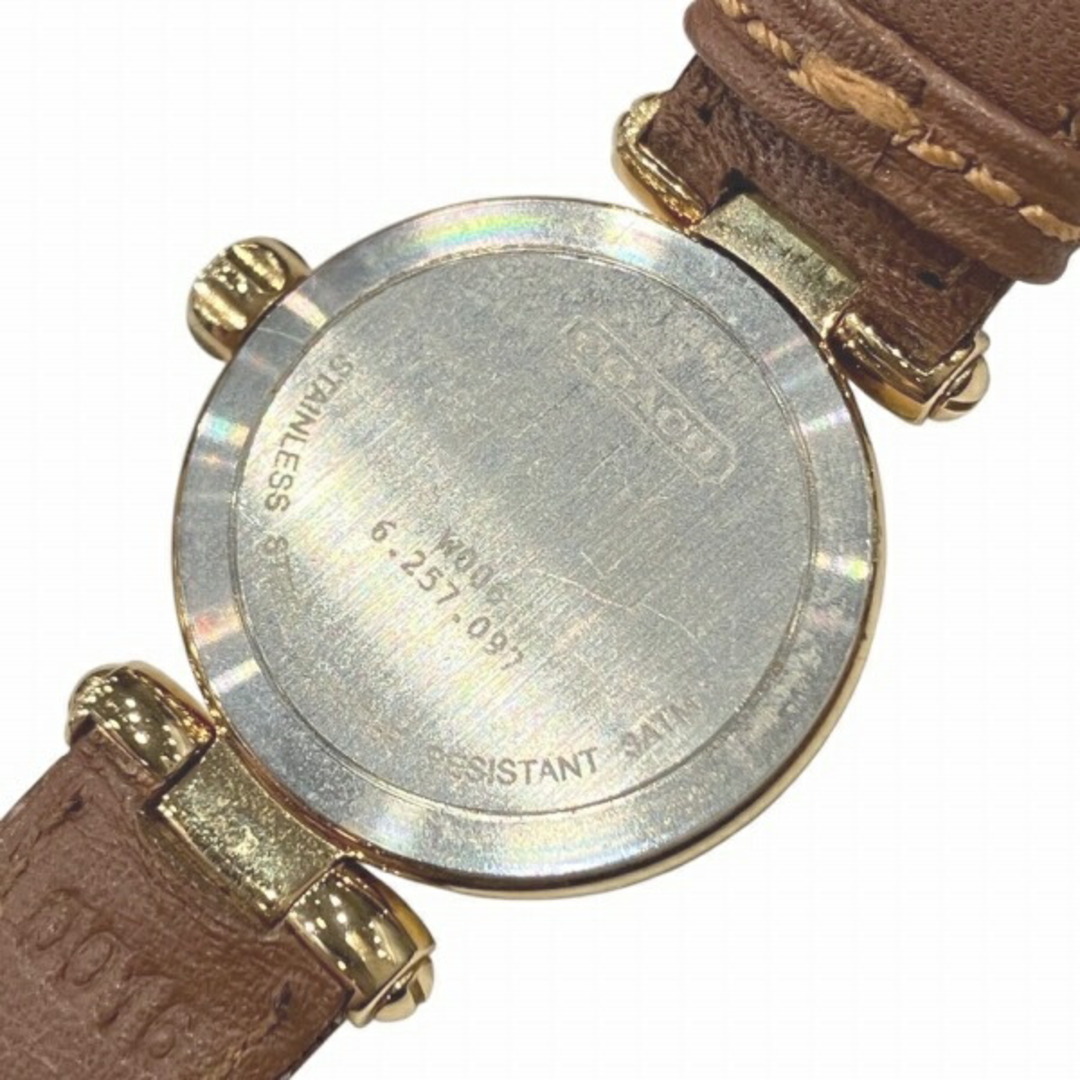 COACH - コーチ COACH W006 クォーツ SS レザー ゴールド 時計 COACH - コーチ COACH W006 クォーツ SS レザー ゴールド 時計