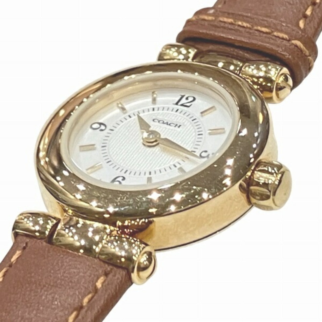 COACH - コーチ COACH W006 クォーツ SS レザー ゴールド 時計 COACH - コーチ COACH W006 クォーツ SS レザー ゴールド 時計