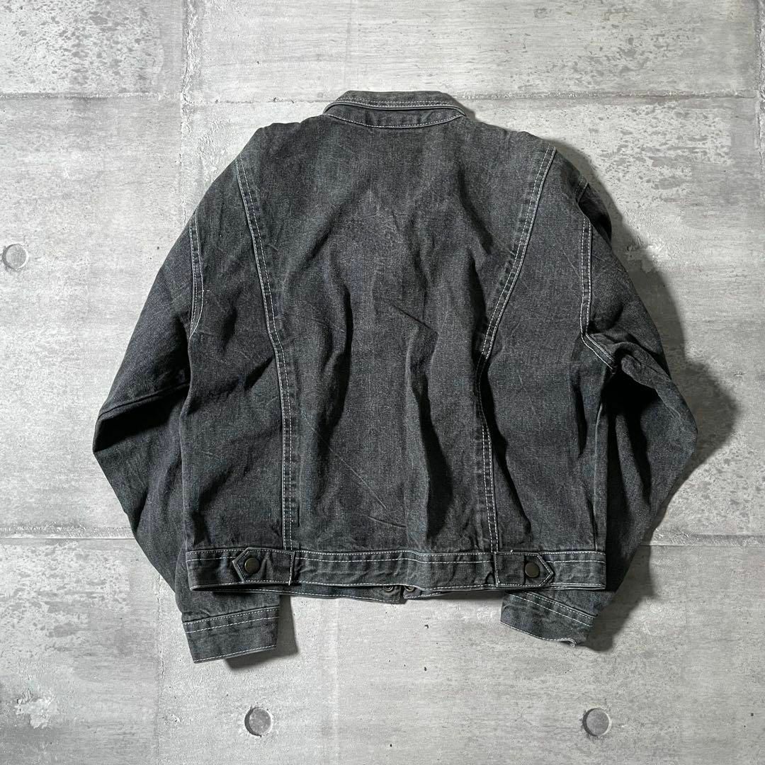 y2kグランジ ブラックデニムジャケット 短丈 スタッズ 00s y2kグランジ ブラックデニムジャケット 短丈 スタッズ 00s