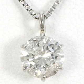 PT900 プラチナ PT850 ネックレス ダイヤ 0.784 鑑定書 総重量約2.5g 約48cm ジュエリー 中古 送料無料 新品同様 【中古】【あす楽】 ギフトラッピング無料(ネックレス)