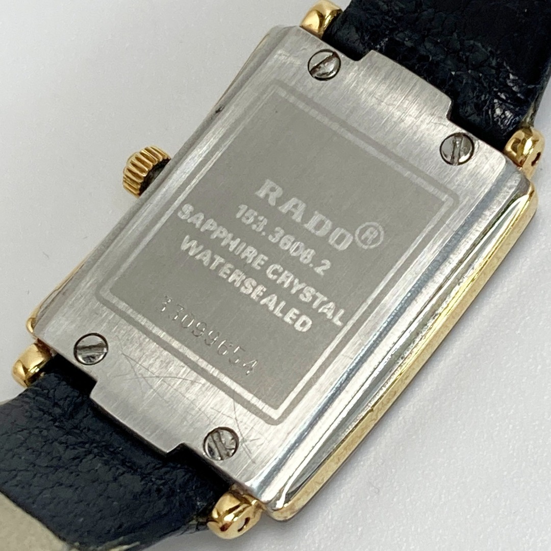 RADO - RADO ラドー フローレンス 153.3606.2 ブラック クォーツ RADO - RADO ラドー フローレンス 153.3606.2 ブラック クォーツ