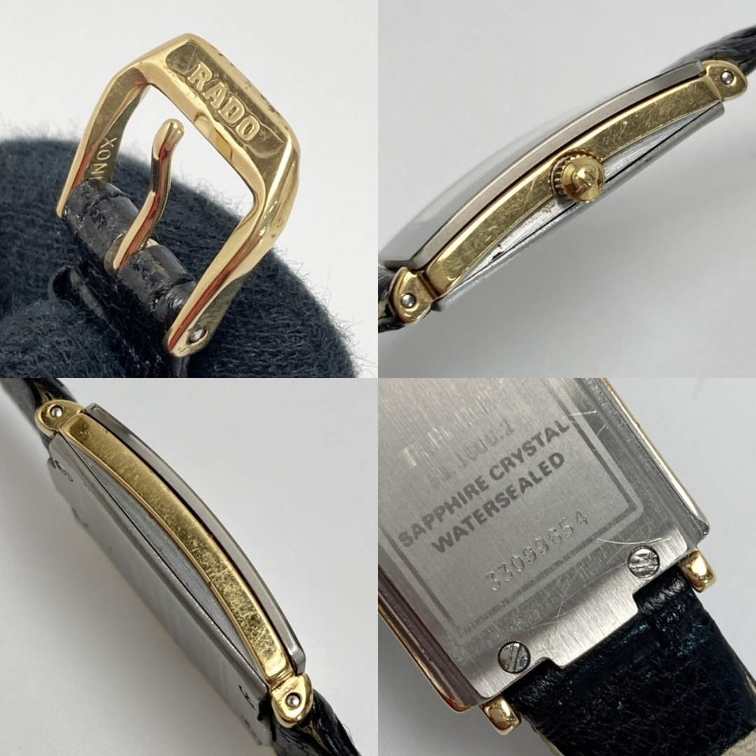 RADO - RADO ラドー フローレンス 153.3606.2 ブラック クォーツ RADO - RADO ラドー フローレンス 153.3606.2 ブラック クォーツ