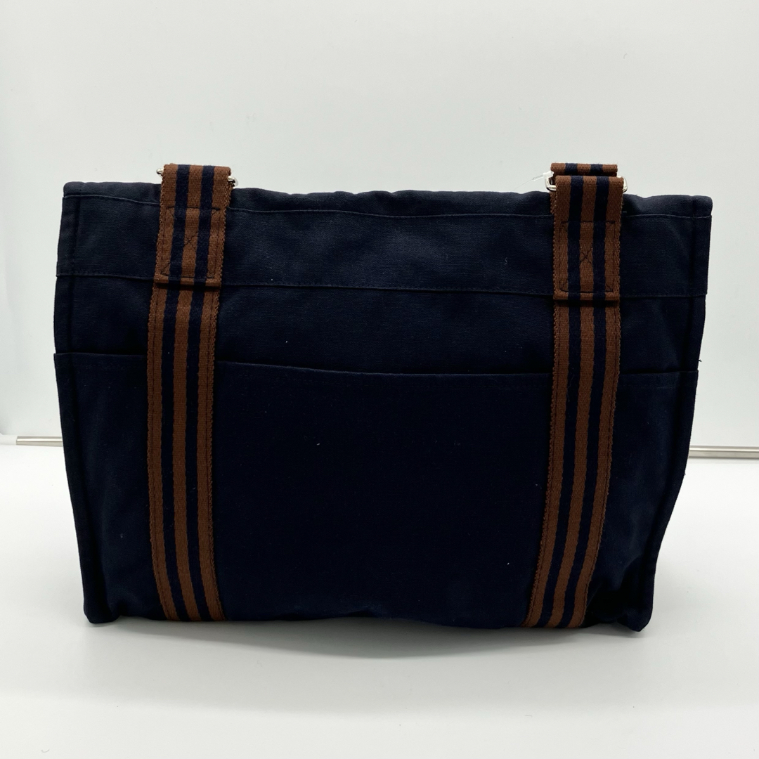 HERMES - HERMES フールトゥ バサスMM キャンバス ショルダー HERMES - HERMES フールトゥ バサスMM キャンバス ショルダー