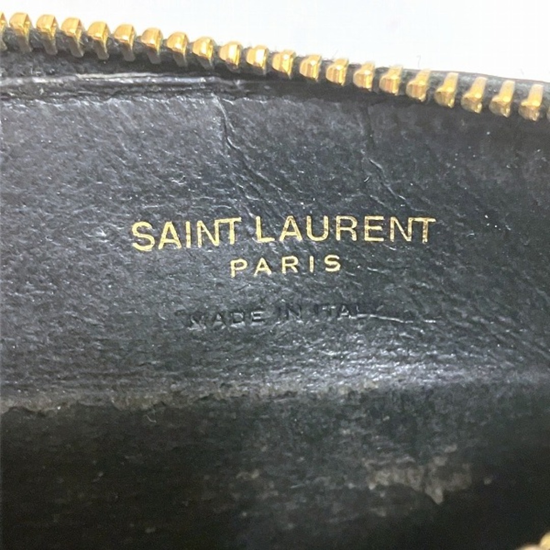 Yves Saint Laurent - イヴ・サンローラン ブラック レザー Yves Saint Laurent - イヴ・サンローラン ブラック レザー