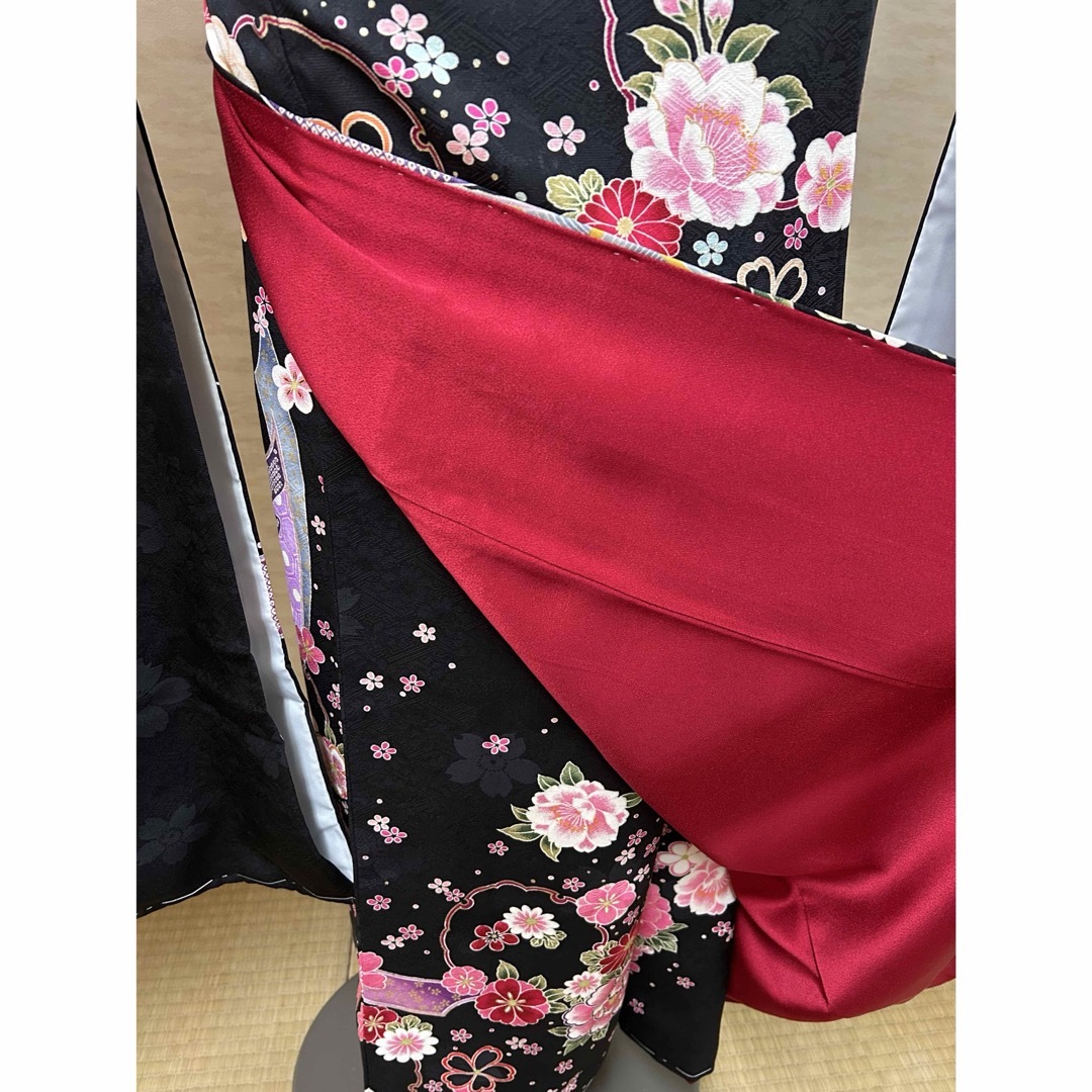 振袖 正絹 成人式 結婚式 黒 ピンク 和柄 牡丹 蘭 菊 桜の通販 振袖 正絹 成人式 結婚式 黒 ピンク 和柄 牡丹 蘭 菊 桜の通販