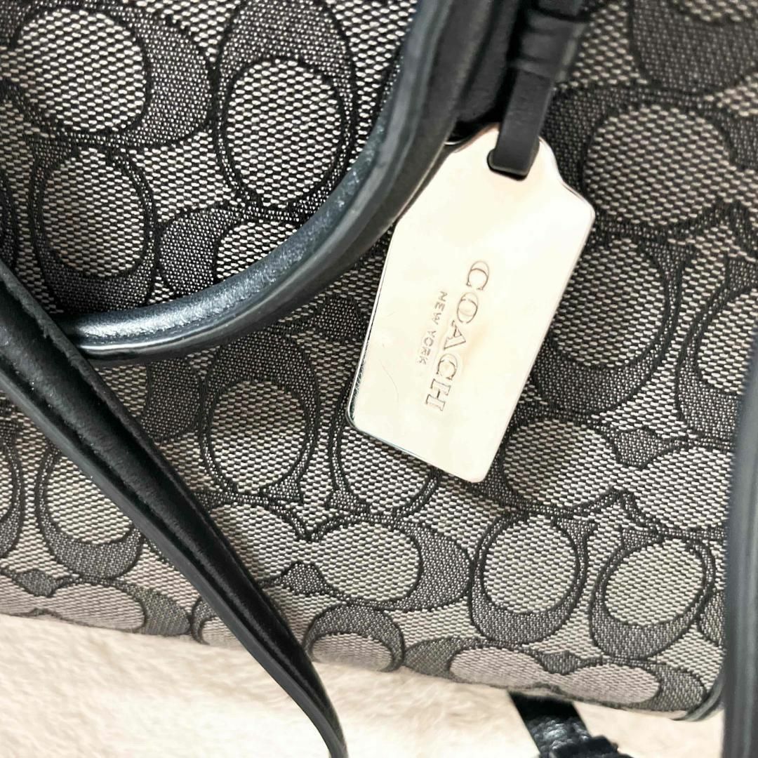 COACH - 美品✨COACHコーチショルダーバッグトートバッググレー COACH - 美品✨COACHコーチショルダーバッグトートバッググレー