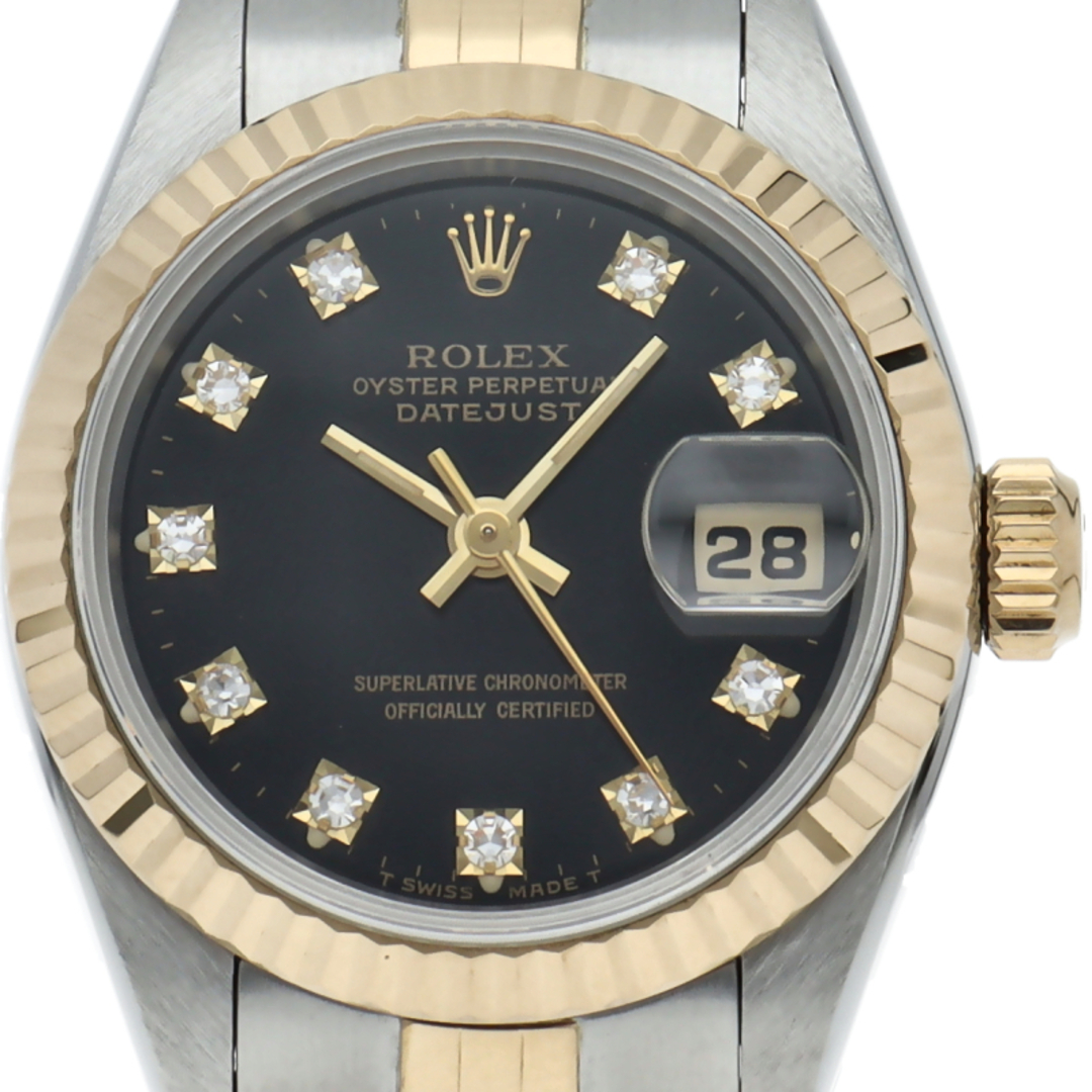 ROLEX - ロレックス デイトジャスト レディース時計 10Pダイヤ ROLEX - ロレックス デイトジャスト レディース時計 10Pダイヤ