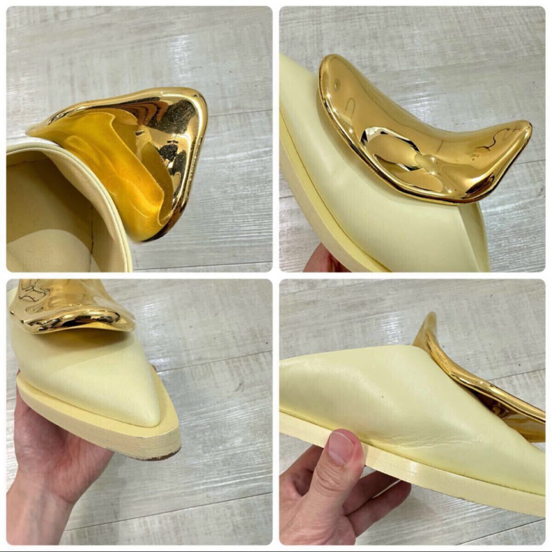 JIL SANDER - 22ss 良品 ジルサンダー メタル プレート ミュール JIL SANDER - 22ss 良品 ジルサンダー メタル プレート ミュール
