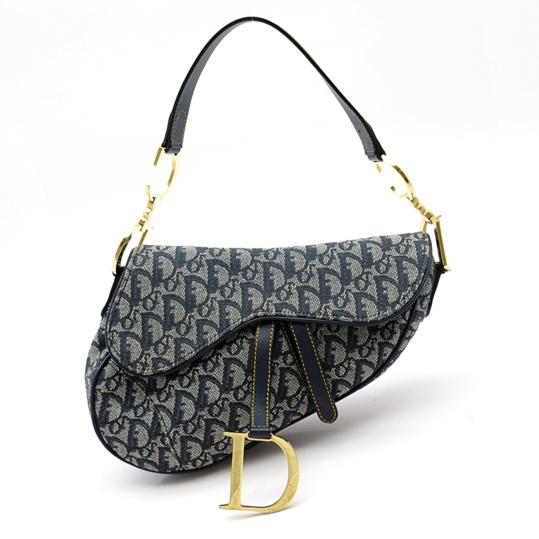 Dior - ディオール トロッター サドルバッグ キャンバス/レザー Dior - ディオール トロッター サドルバッグ キャンバス/レザー