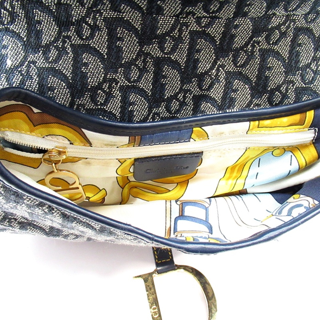 Dior - ディオール トロッター サドルバッグ キャンバス/レザー Dior - ディオール トロッター サドルバッグ キャンバス/レザー