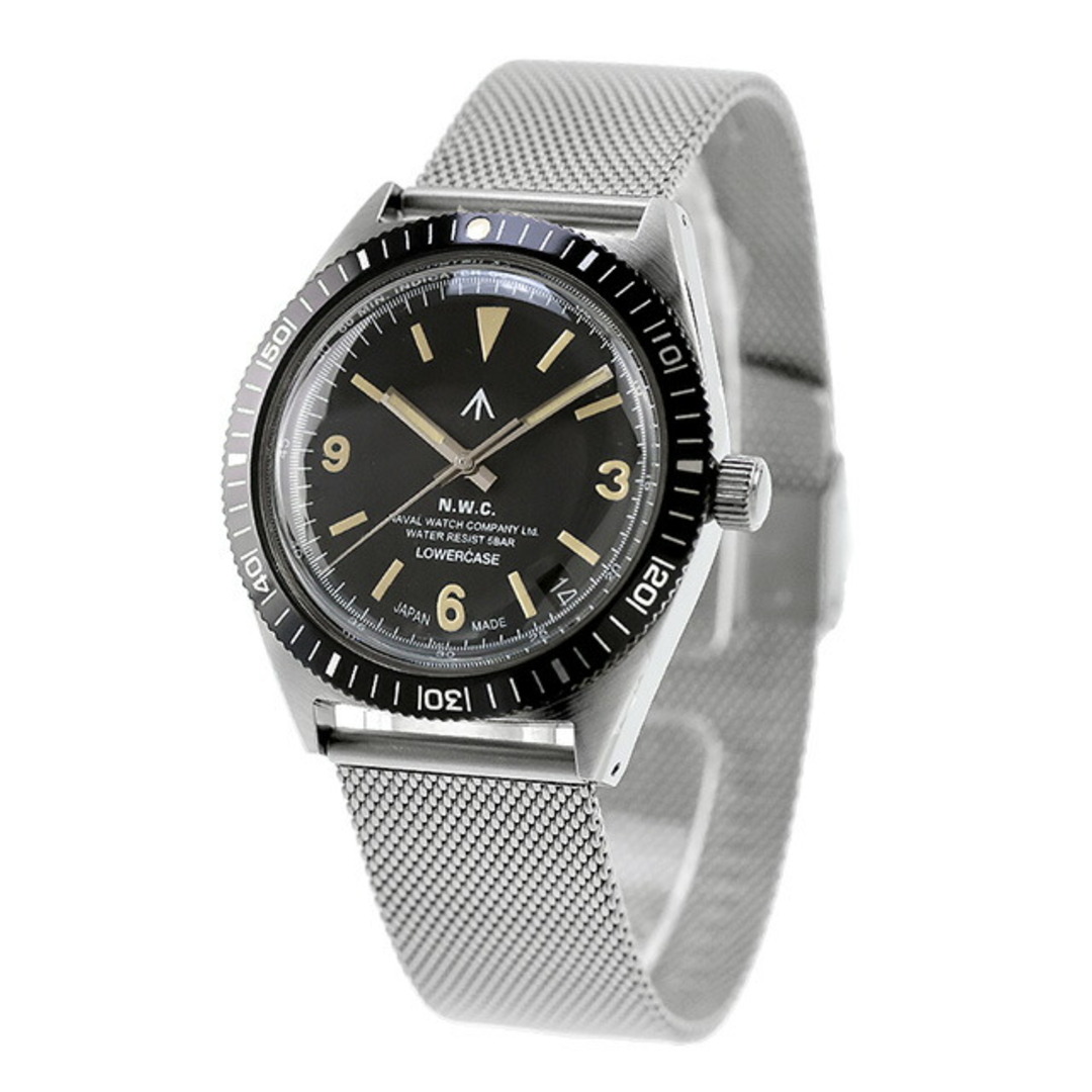 【新品】 NAVAL WATCH 腕時計 メンズ FRXB001 クォーツ 電池式 ブラックxシルバー アナログ表示