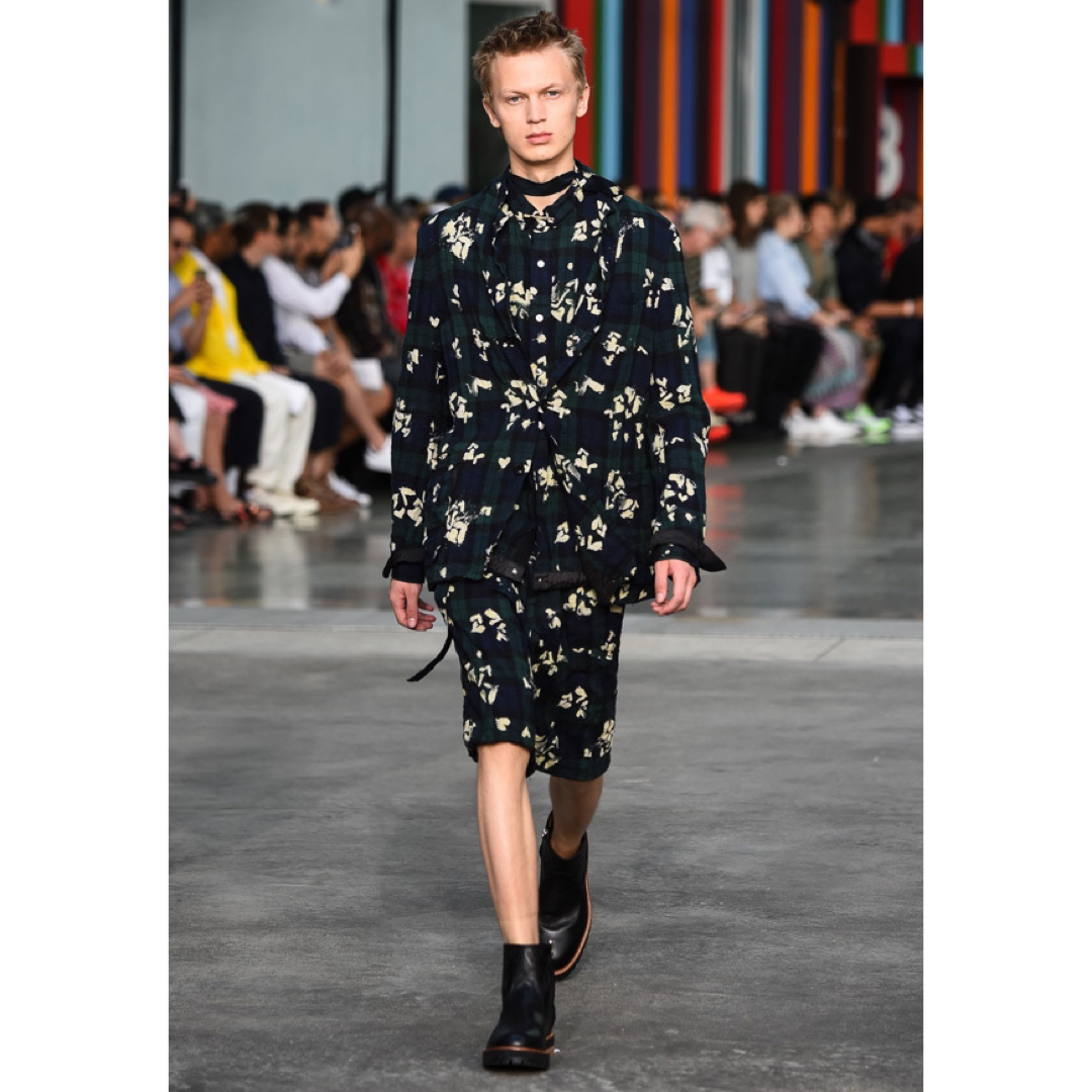 sacai - sacai サカイ 18SS チェック リネン セットアップの通販 sacai - sacai サカイ 18SS チェック リネン セットアップの通販