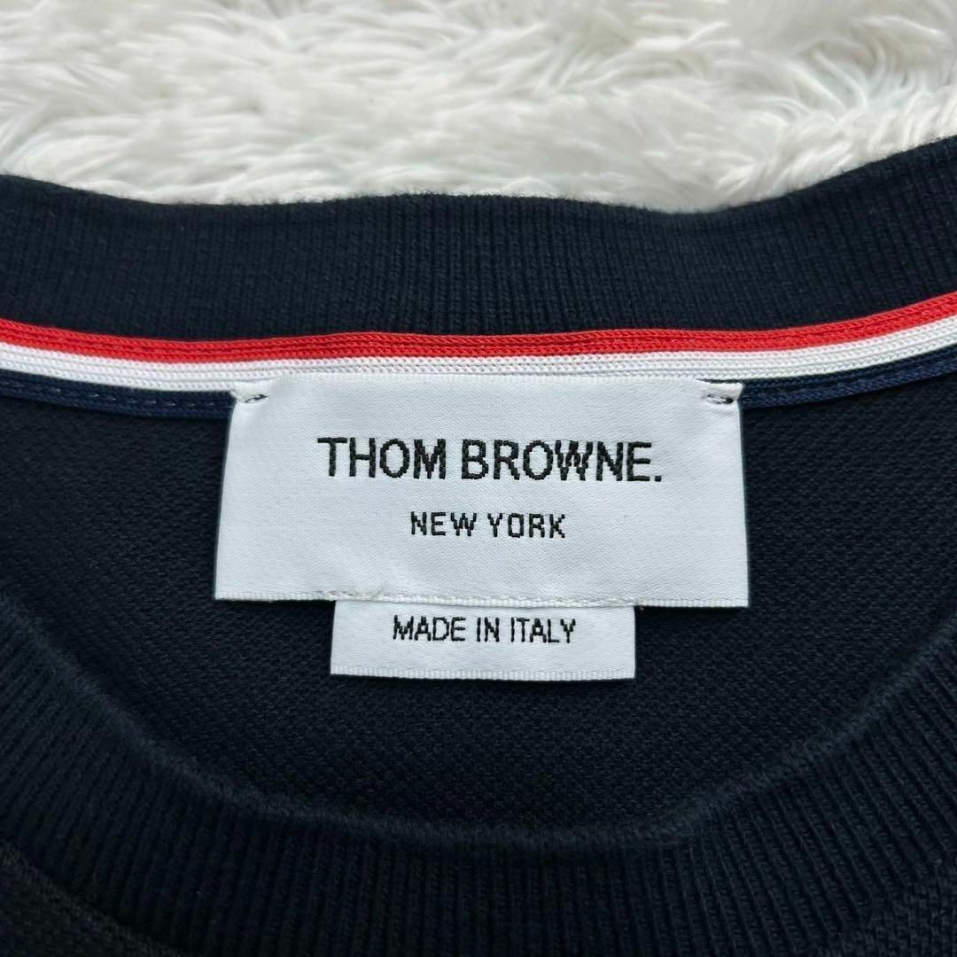 THOM BROWNE - 【人気デザイン】トムブラウン☆Tシャツ 4bar THOM BROWNE - 【人気デザイン】トムブラウン☆Tシャツ 4bar