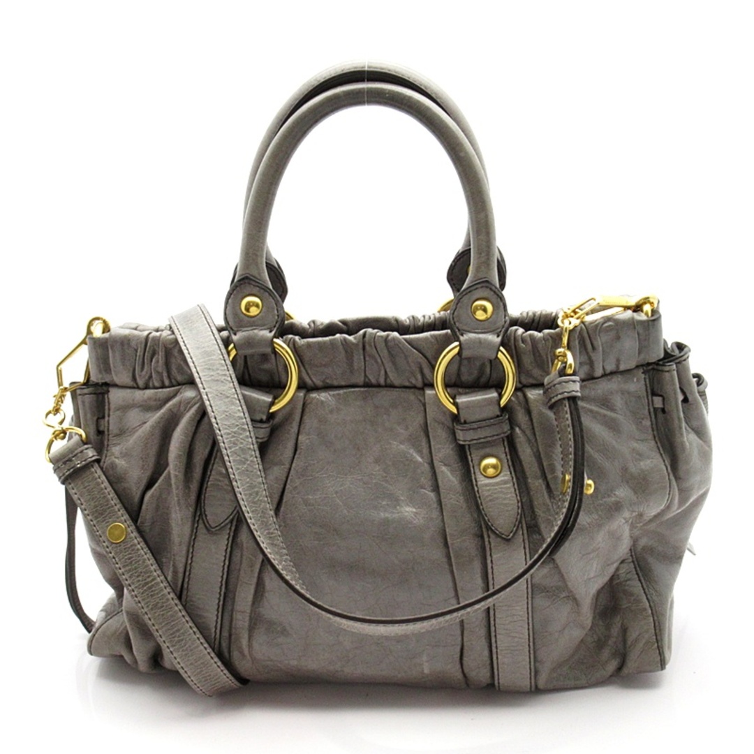 MIU MIU - ミュウミュウ 2WAYハンドバッグ RT0383 レザー MIU MIU - ミュウミュウ 2WAYハンドバッグ RT0383 レザー