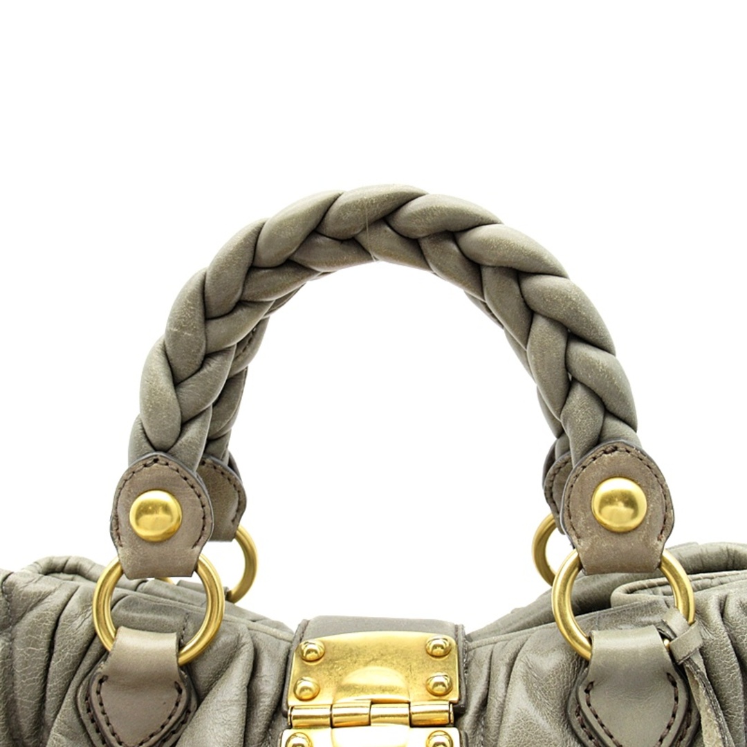 MIU MIU - ミュウミュウ マテラッセ ハンドバッグ ナッパレザー MIU MIU - ミュウミュウ マテラッセ ハンドバッグ ナッパレザー