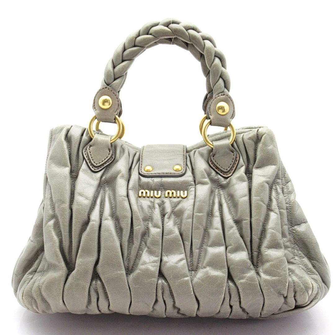 MIU MIU - ミュウミュウ マテラッセ ハンドバッグ ナッパレザー MIU MIU - ミュウミュウ マテラッセ ハンドバッグ ナッパレザー