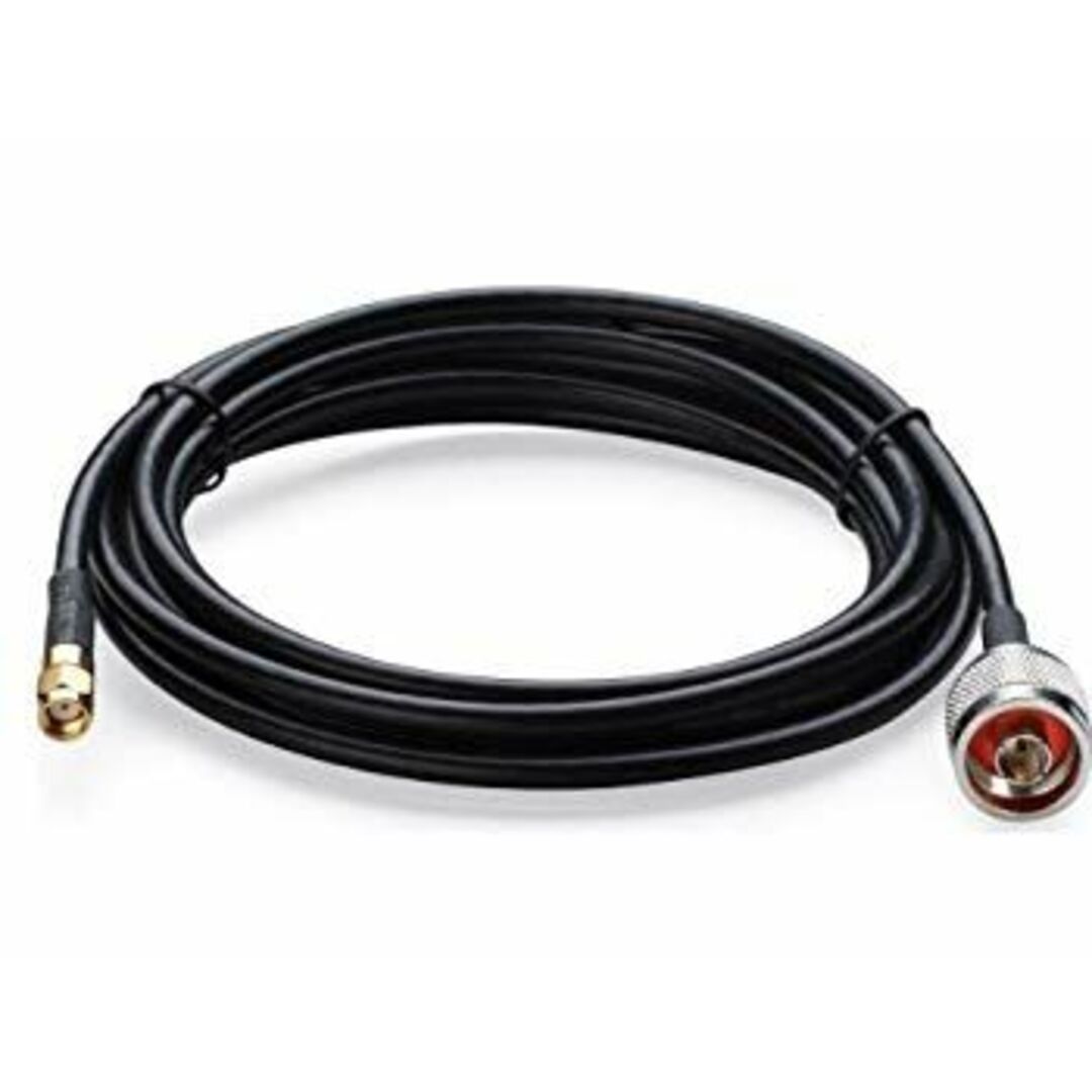 (未使用・未開封品) Premiertek 低損失 0.5厚 RG58/U(SYV-50)無線LAN 遠距離通信用外部 アンテナ 同軸ケーブル 5メートル NP⇔SMAP(R) 損失3.12dB 60wa65s スマホ/家電/カメラのテレビ/映像機器(映像用ケーブル)の商品写真