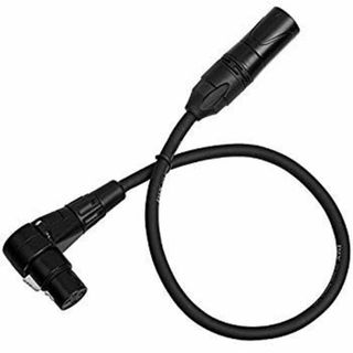 LyxPro LCS プレミアム シリーズ XLR (オス/直角メス端子) .5mマイクケーブル(ブラック) 低インピーダンス 低ノイズ 高品質プロフェッショナル仕 d2ldlup(映像用ケーブル)