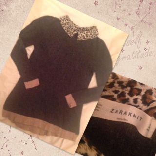 ザラ(ZARA)のZARAバイカラーニット(ニット/セーター)