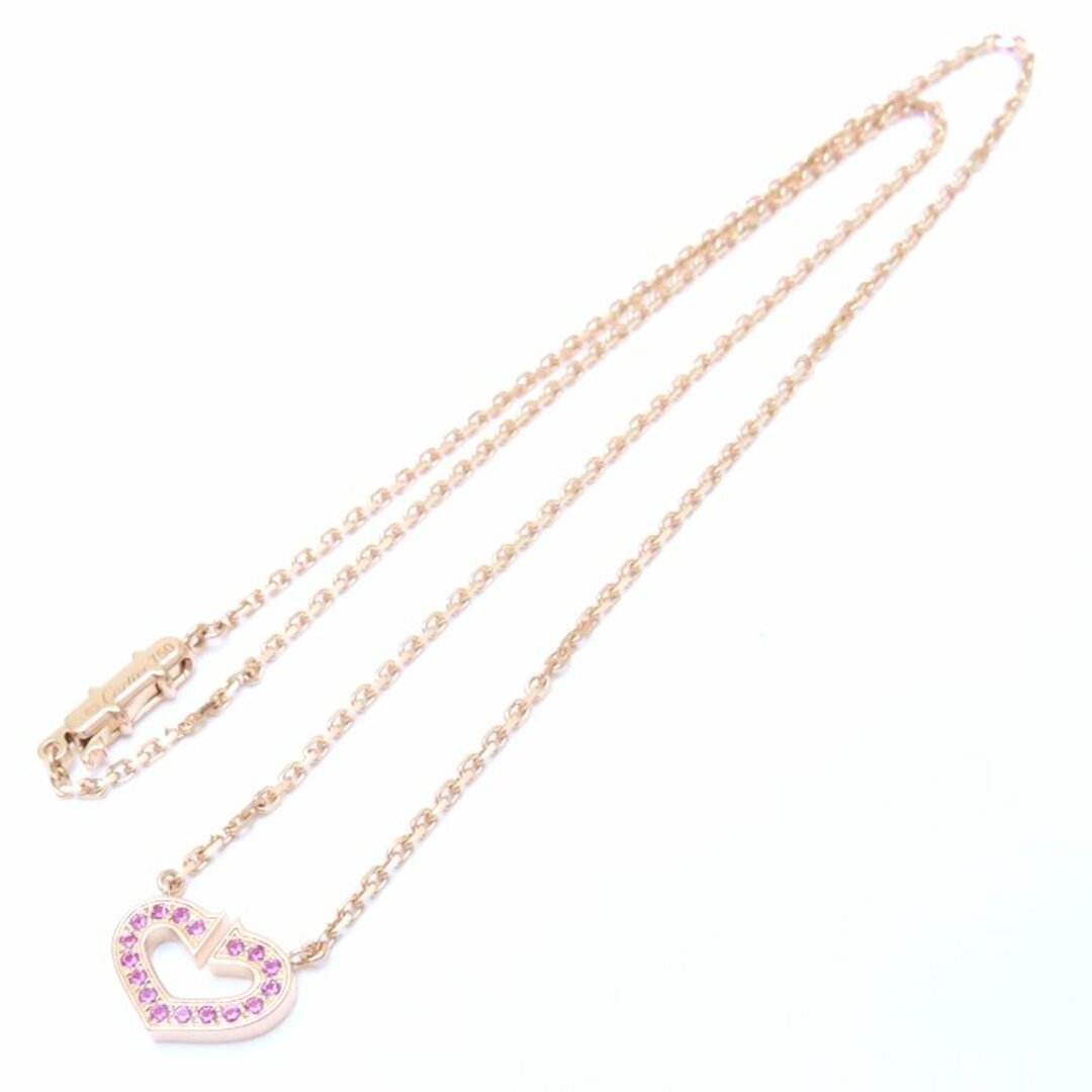 Cartier - CARTIER カルティエ Cハート ネックレス ピンク Cartier - CARTIER カルティエ Cハート ネックレス ピンク