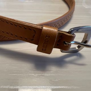 LOEWE - 【美品】LOEWE ロエベ アナグラム ベルト 本革 シルバー LOEWE - 【美品】LOEWE ロエベ アナグラム ベルト 本革 シルバー