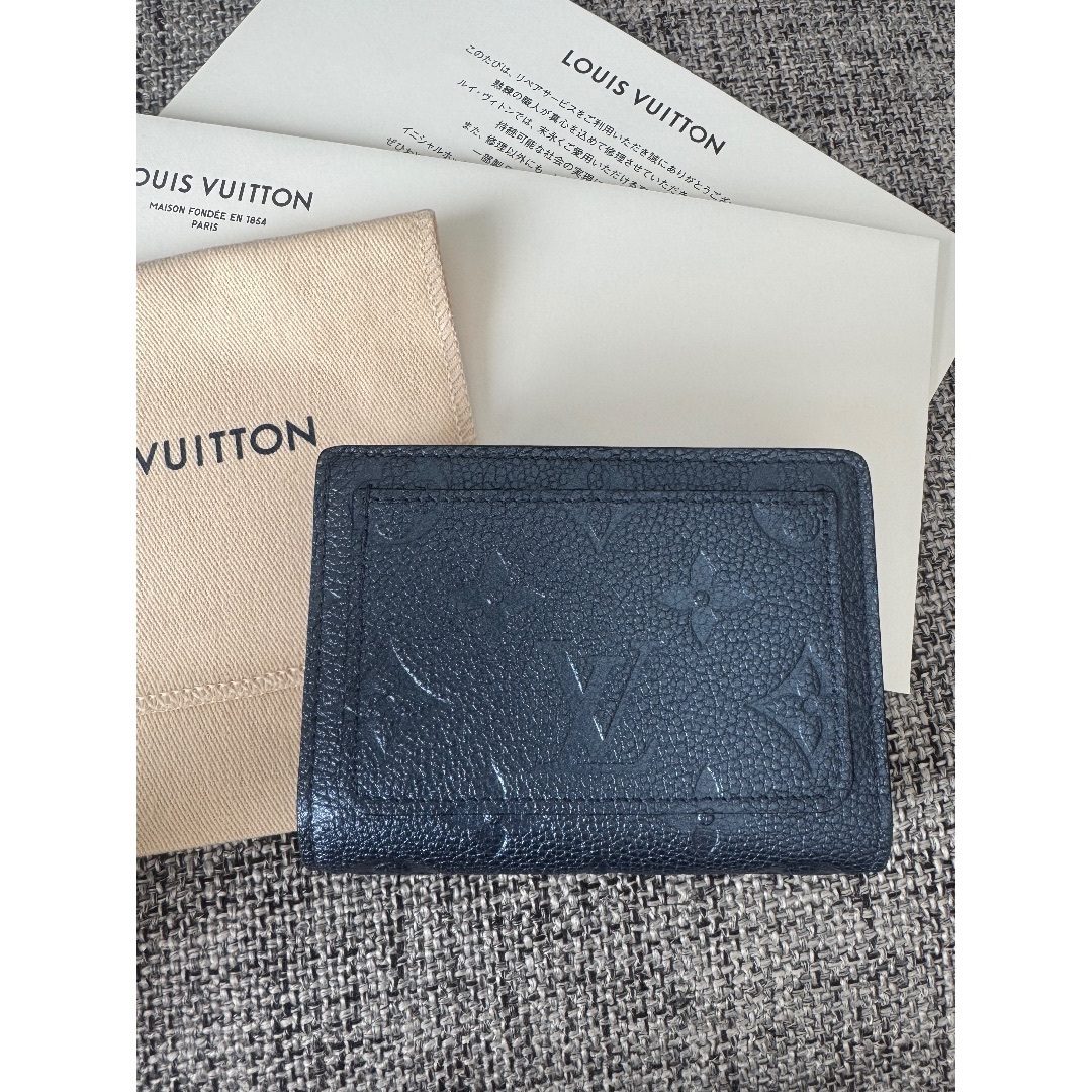 LOUIS VUITTON - 【新品・未使用】ヴィトン　ポルトフォイユ・クレア　メタリックブルー