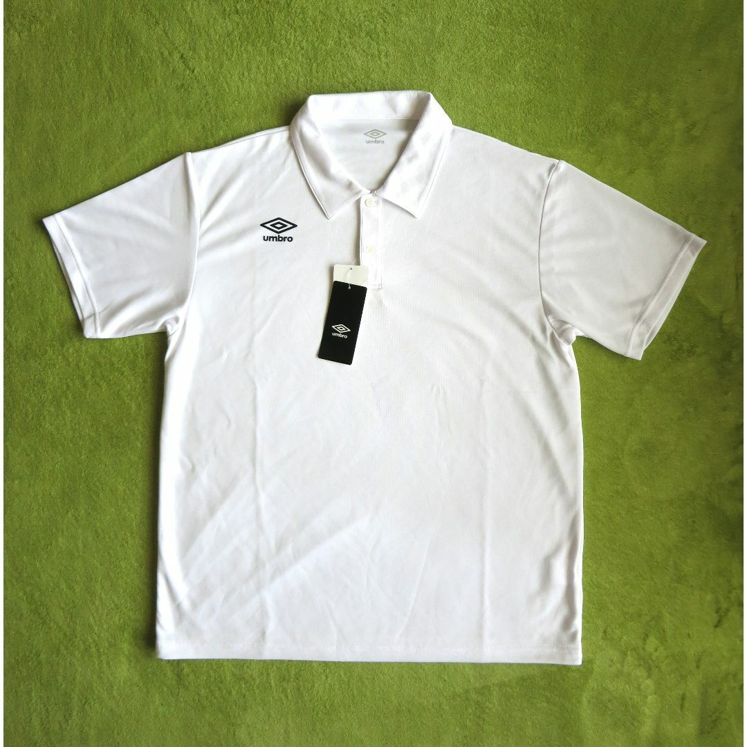 UMBRO - 【新品タグ付】UMBRO アンブロ ポロシャツ ホワイト O UMBRO - 【新品タグ付】UMBRO アンブロ ポロシャツ ホワイト O