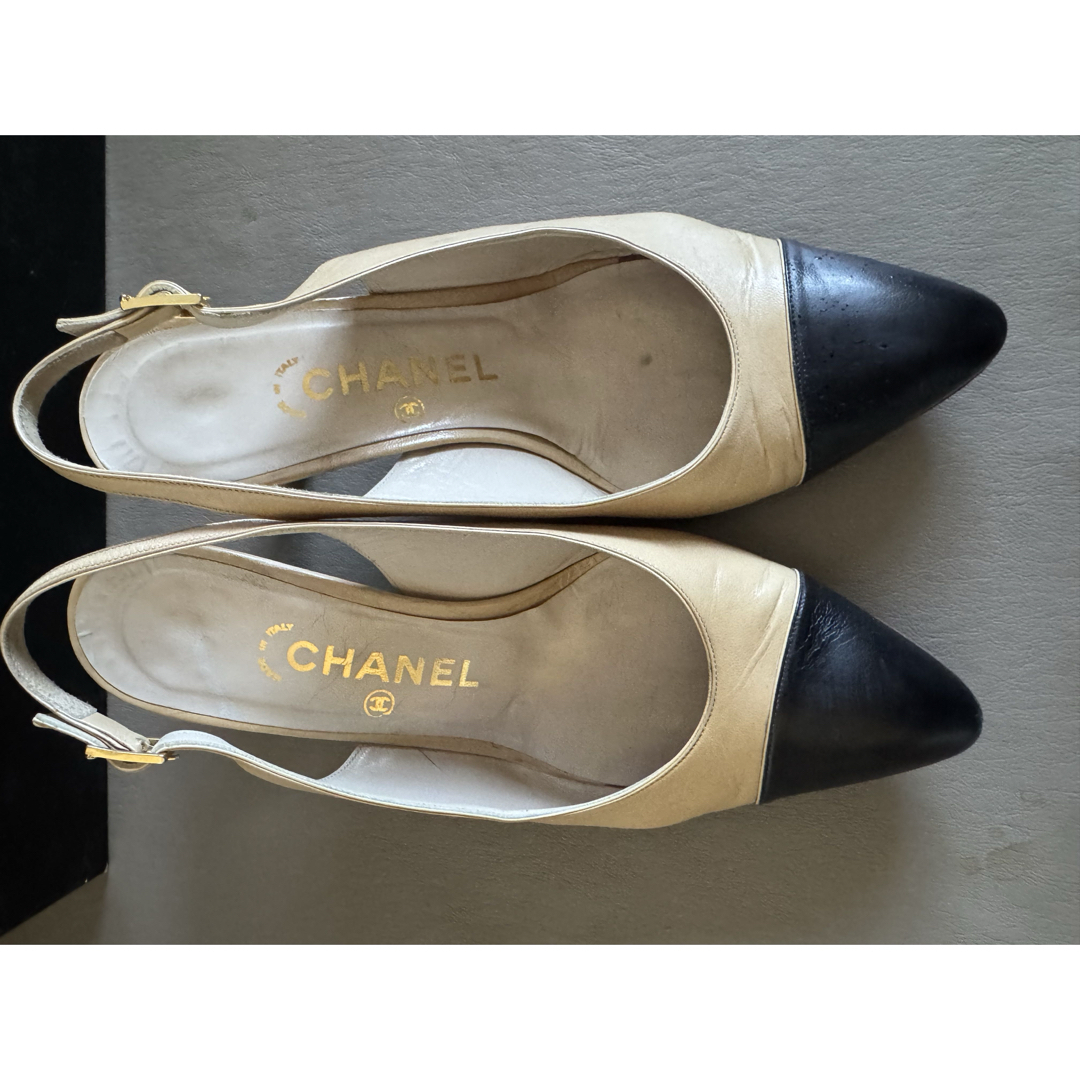 CHANEL - CHANEL バイカラー ストラップパンプス23cmの通販 by CHANEL - CHANEL バイカラー ストラップパンプス23cmの通販 by