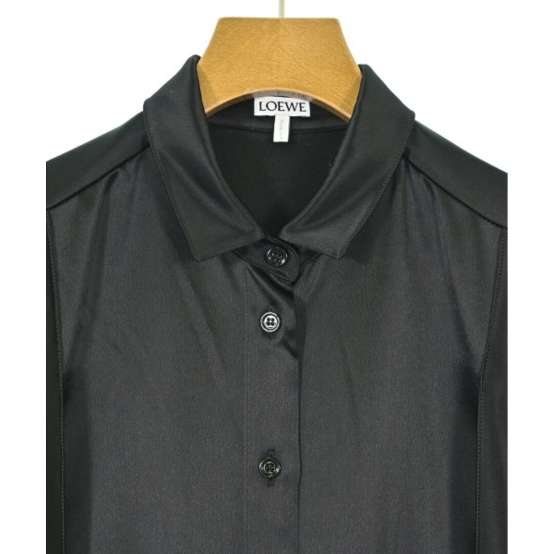 LOEWE - LOEWE ロエベ シャツワンピース 36(XS位) 黒 【古着 LOEWE - LOEWE ロエベ シャツワンピース 36(XS位) 黒 【古着