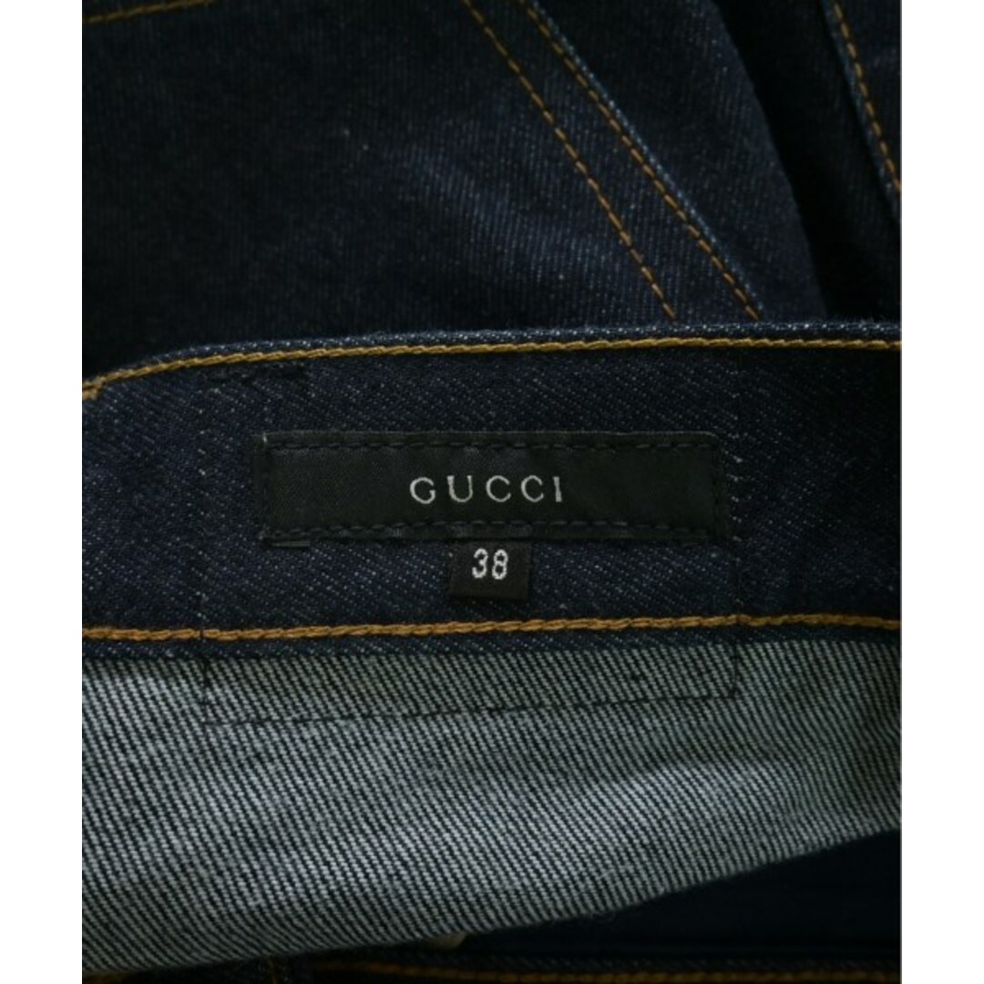 GUCCI - GUCCI グッチ デニムパンツ 38(S位) インディゴ(デニム GUCCI - GUCCI グッチ デニムパンツ 38(S位) インディゴ(デニム