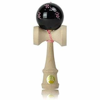 (未使用･未開封品)　日本けん玉協会認定品 けん玉 「大空　和シリーズ　桜　（黒）」 No-0004 60wa65s(その他)