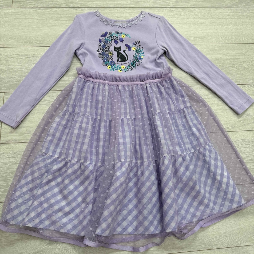 ANNA SUI mini - アナスイミニ チュール ワンピースの通販 by ANNA SUI mini - アナスイミニ チュール ワンピースの通販 by