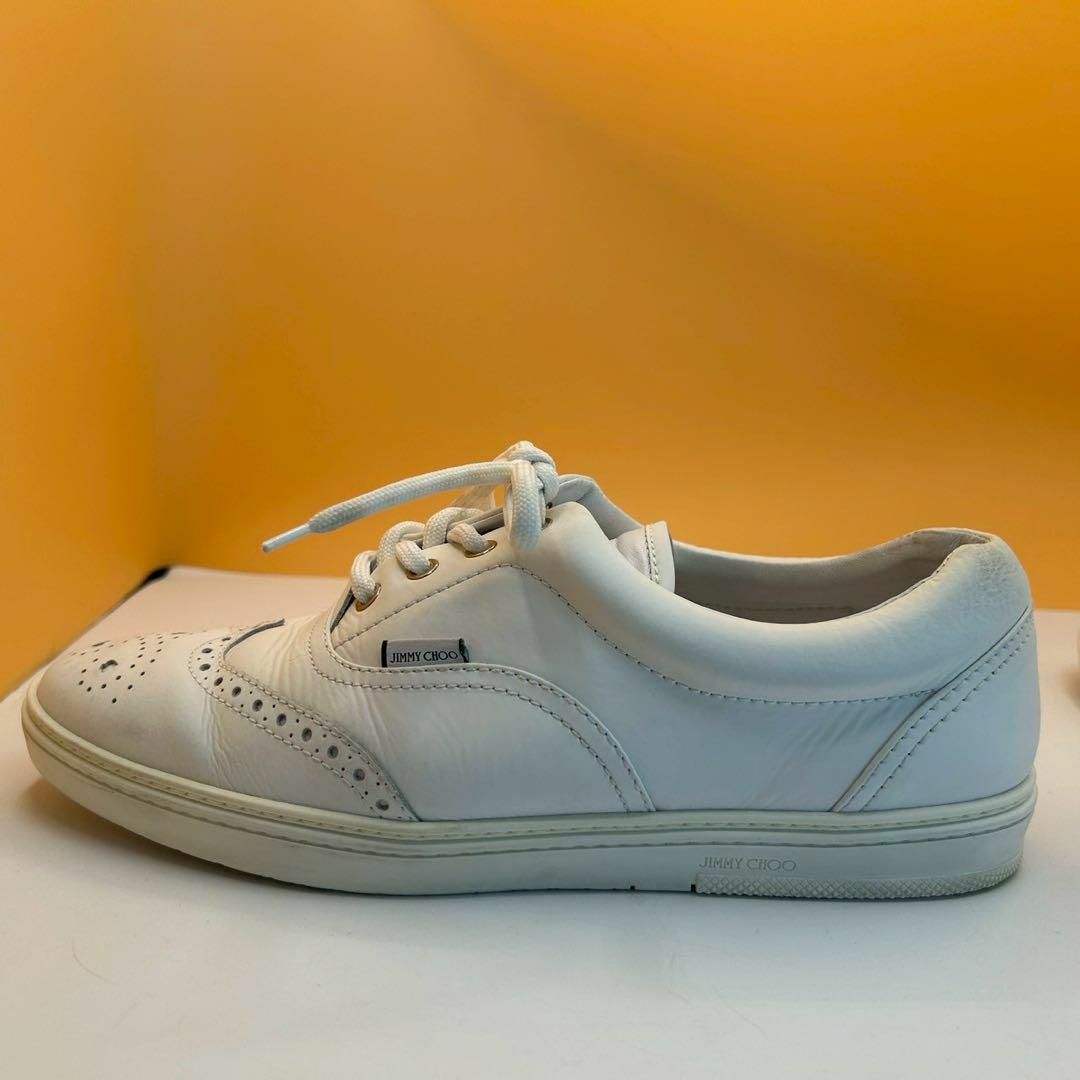 JIMMY CHOO - ジミーチュウ ウィングチップ レザー ローカット JIMMY CHOO - ジミーチュウ ウィングチップ レザー ローカット