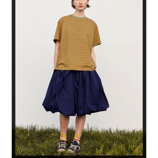 ユニクロ(UNIQLO)の【新品タグ付き】ユニクロ✖️マルニ　バルーンスカート 大きいサイズ(ひざ丈スカート)
