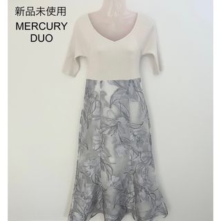 KBF+ - KBF+ ウエストマークヴィンテージライク長袖ワンピースの KBF+ - KBF+ ウエストマークヴィンテージライク長袖ワンピースの
