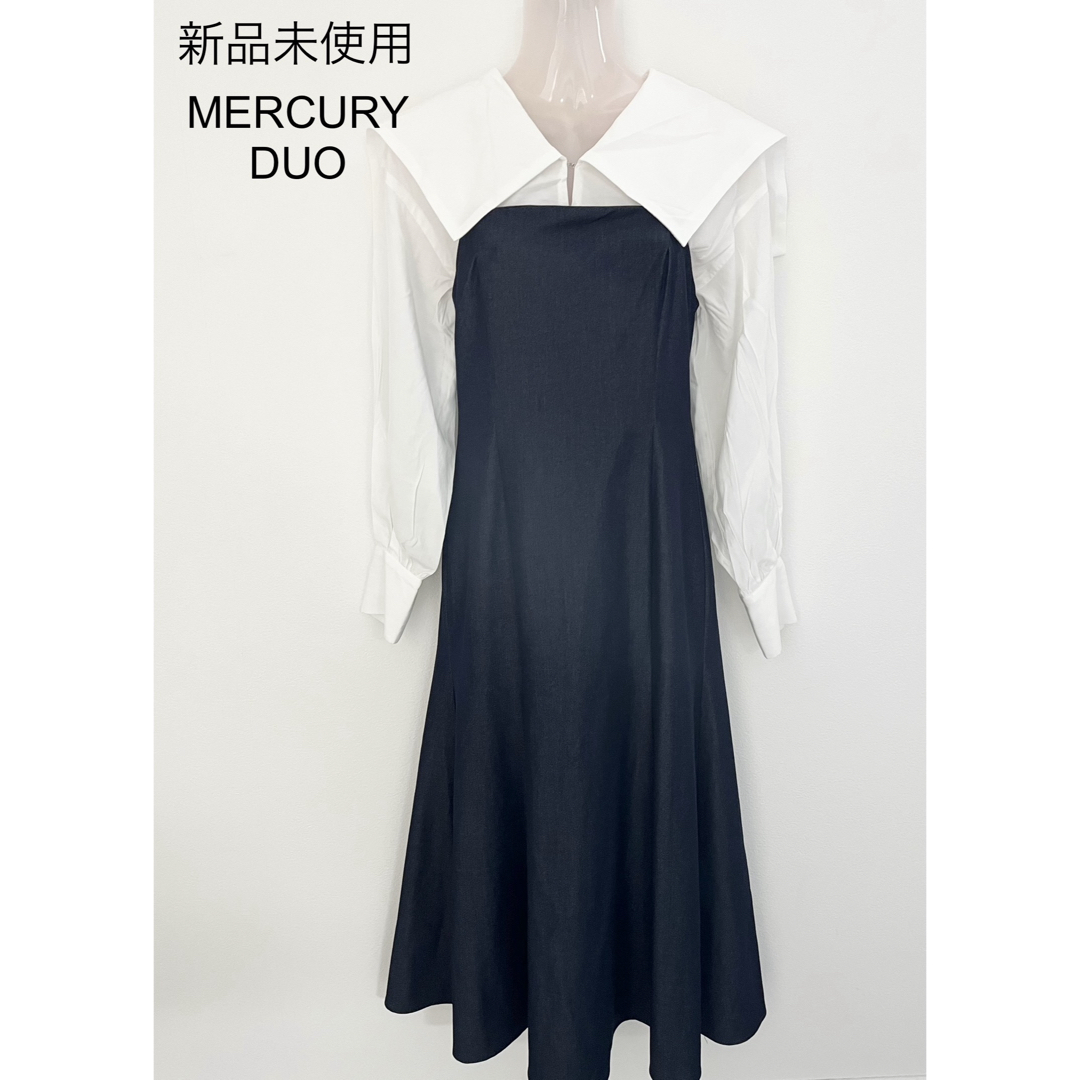 MERCURYDUO - 未使用♢MERCURYDUO シャツドッキング配色 MERCURYDUO - 未使用♢MERCURYDUO シャツドッキング配色