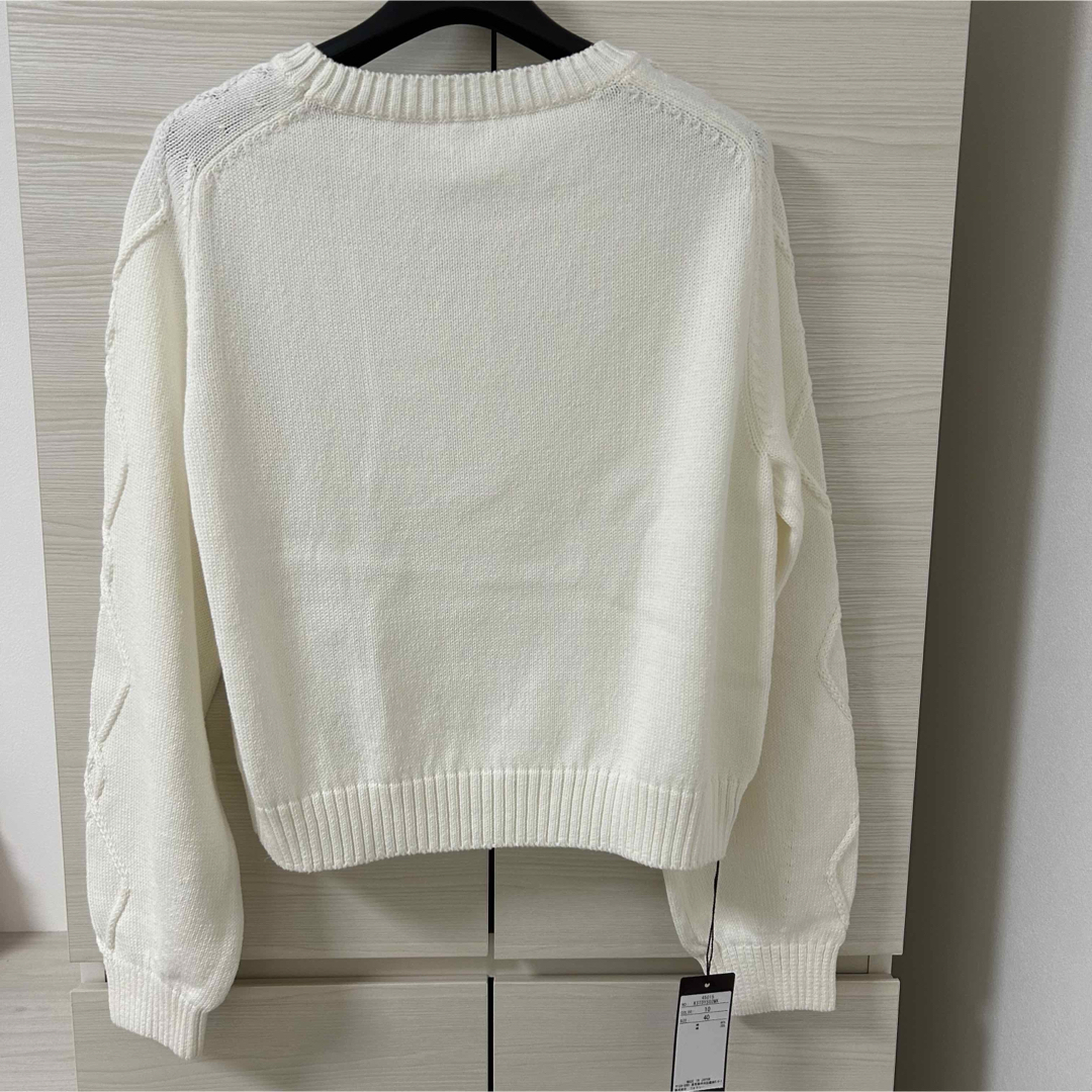 FOXEY - 今季新作 新品 FOXEY フォクシー ニット ホワイト 40 FOXEY - 今季新作 新品 FOXEY フォクシー ニット ホワイト 40