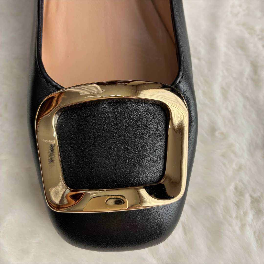 PELLICO - STATUS バックル付きレザーパンプス 36.5㎝ ブラック PELLICO - STATUS バックル付きレザーパンプス 36.5㎝ ブラック