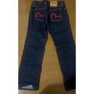 EVISU - サイズ4 黄大黒 青耳 手書き大黒 濃紺 美品エヴィス EVISU - サイズ4 黄大黒 青耳 手書き大黒 濃紺 美品エヴィス