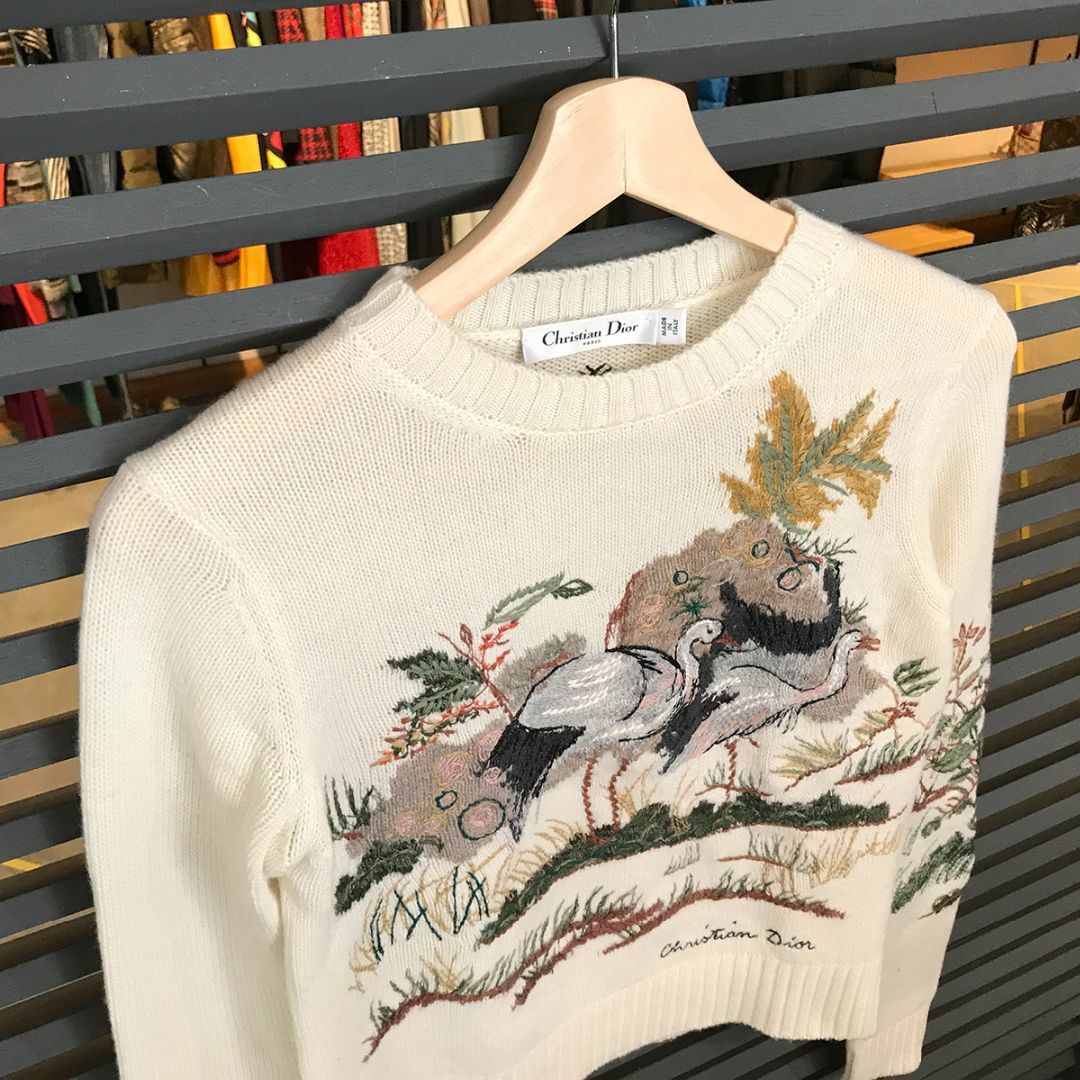 Dior - 超美品 ディオール エンブロイダリー 長袖ニット Dior - 超美品 ディオール エンブロイダリー 長袖ニット