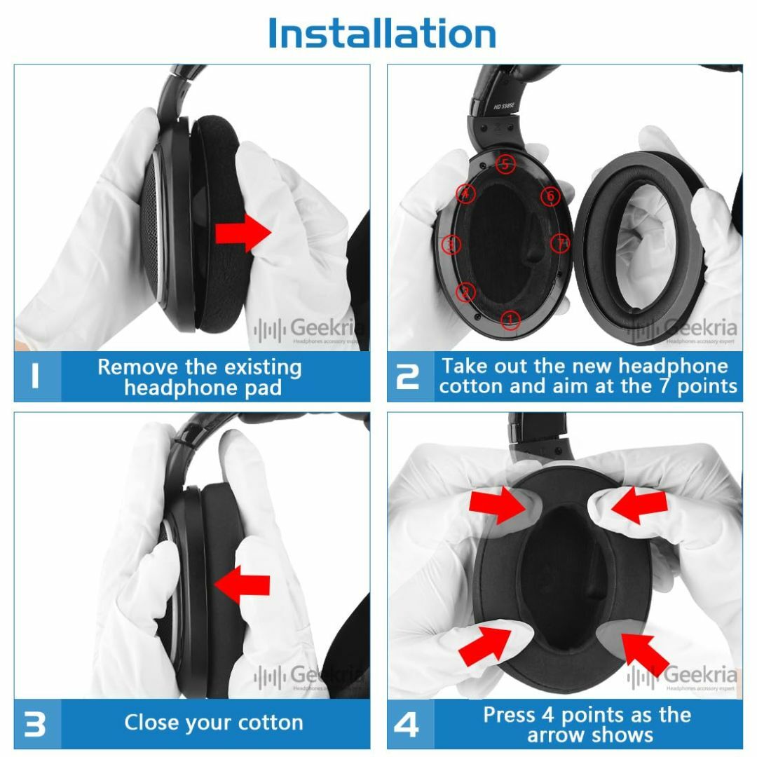 Geekria イヤーパッド Comfort 互換性 パッド ゼンハイザー Se その他のその他(その他)の商品写真