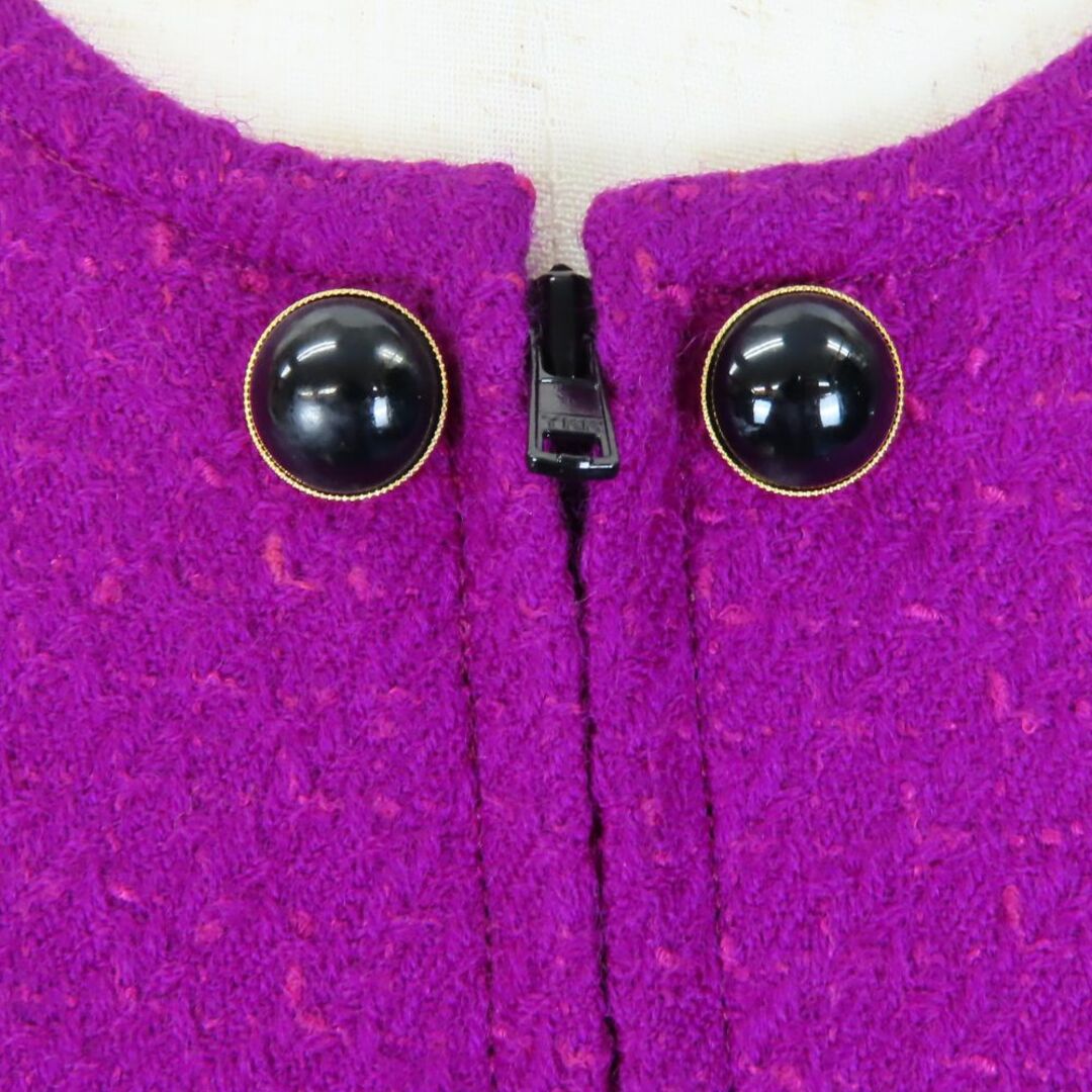 NINA RICCI - 【中古】 ニナリッチ ノーカラージャケット 9 A3 NINA RICCI - 【中古】 ニナリッチ ノーカラージャケット 9 A3