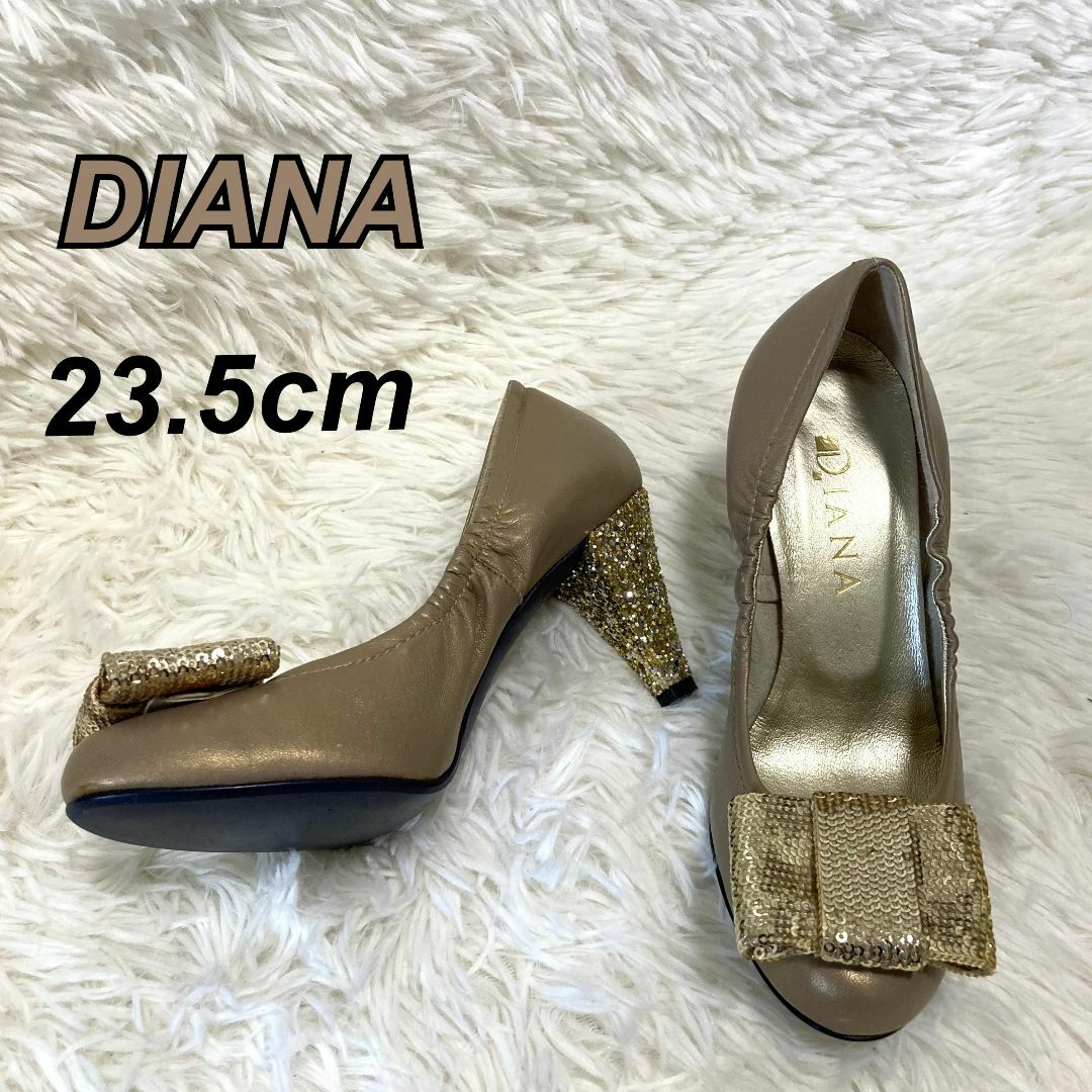 DIANA - DIANA ダイアナ パンプス 23.5㎝ ゴールド グリッター DIANA - DIANA ダイアナ パンプス 23.5㎝ ゴールド グリッター