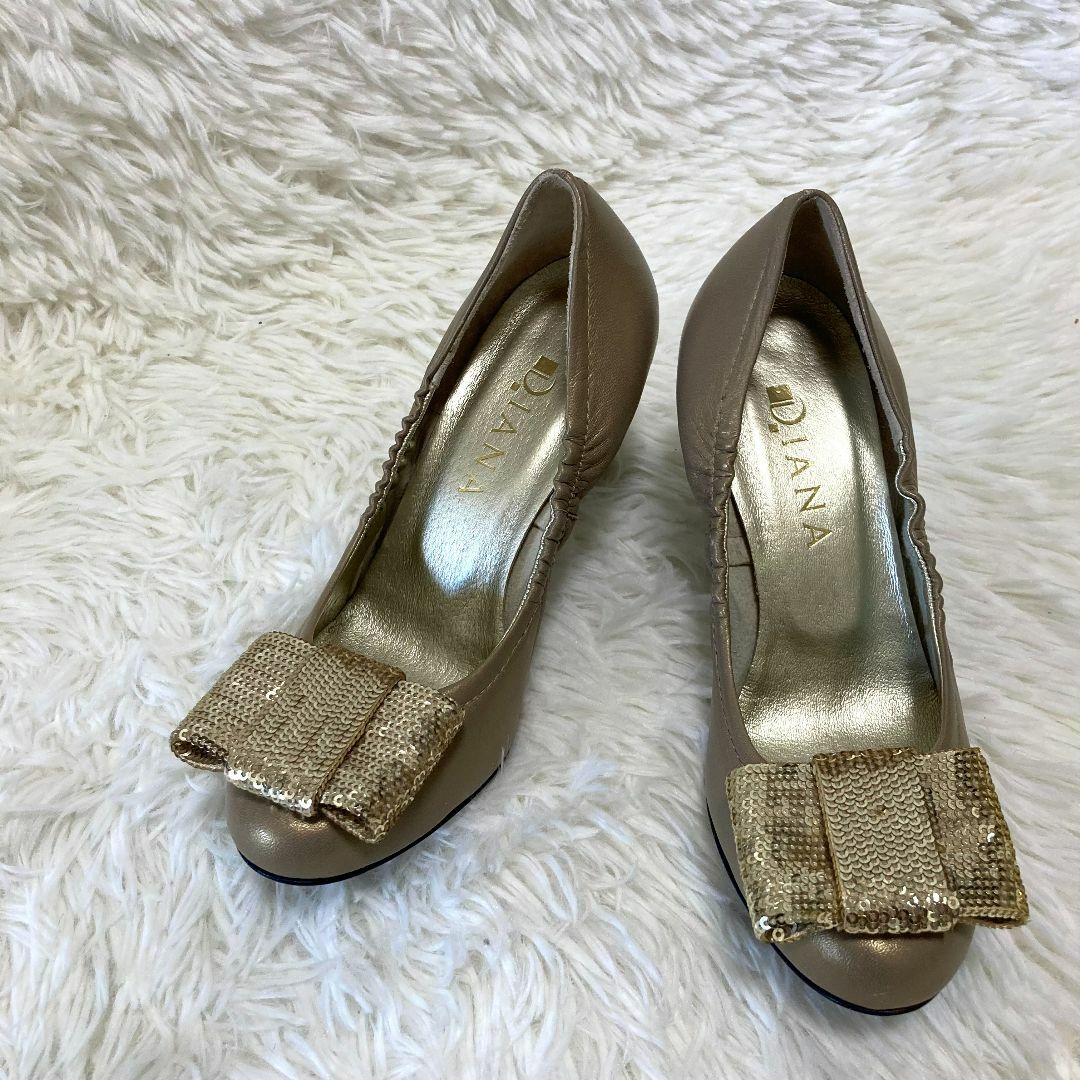 DIANA - DIANA ダイアナ パンプス 23.5㎝ ゴールド グリッター DIANA - DIANA ダイアナ パンプス 23.5㎝ ゴールド グリッター