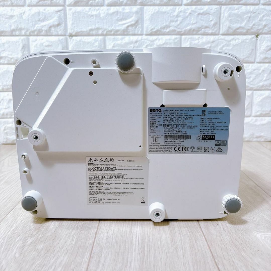 BENQ - BenQ ベンキュー プロジェクター MW550 ランプ時間15時間 BENQ - BenQ ベンキュー プロジェクター MW550 ランプ時間15時間