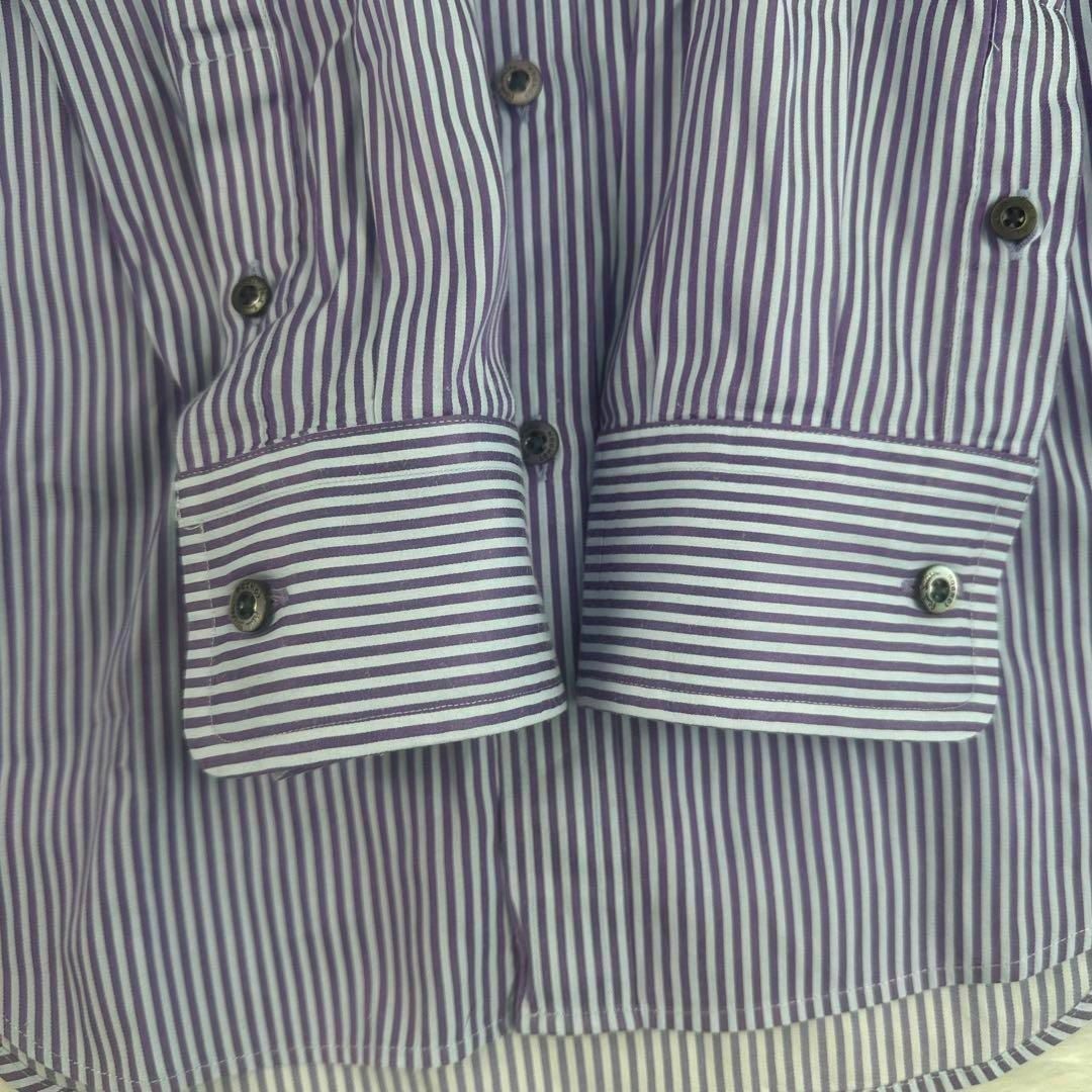Paul Smith - ポールスミス 長袖 ストライプシャツ 紫 S バイ Paul Smith - ポールスミス 長袖 ストライプシャツ 紫 S バイ