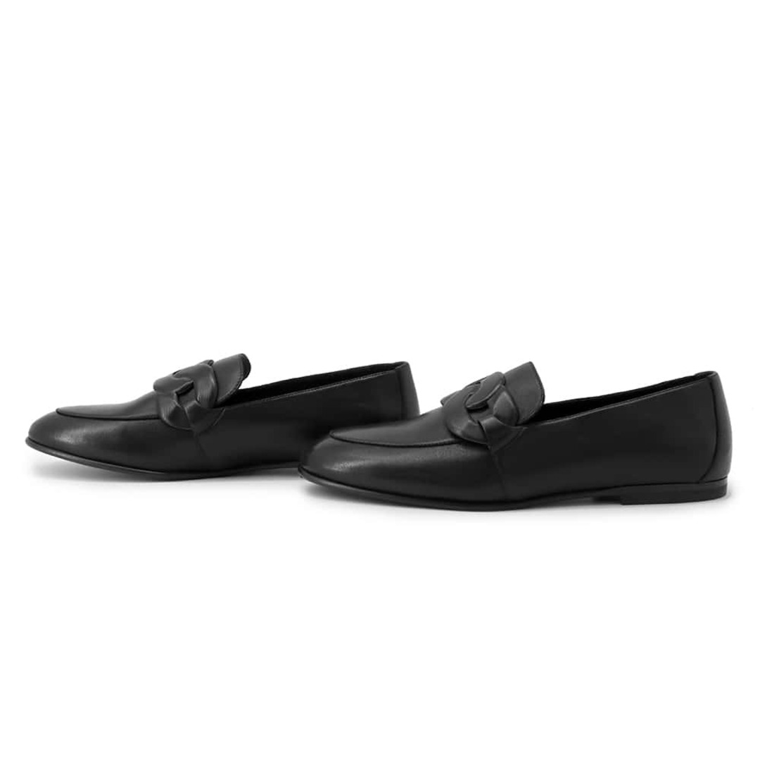 HERMES - エルメス ローファー モカシン ネオスト レザー HERMES - エルメス ローファー モカシン ネオスト レザー